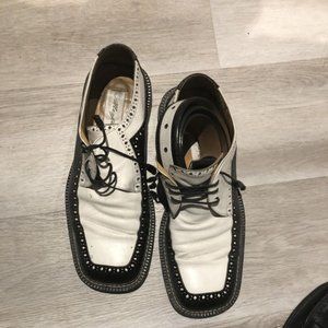 Italian men shoes with matching belt size 10.5
